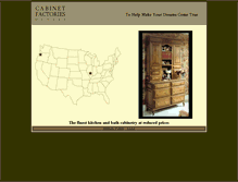 Tablet Screenshot of cabinetfactoriesoutlet.com